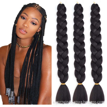 Answer Jumbo Braiding Hair Extension 82 inch Synthetic High Temperature Fiber Solid Color Yaki Style